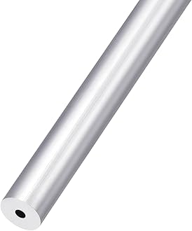 METALLIXITY 6063 Aluminum Tube (12mm OD x 3mm ID x 250mm L), Aluminum Round Tubing - for Home Furnishing, Machinery, DIY Handicraft