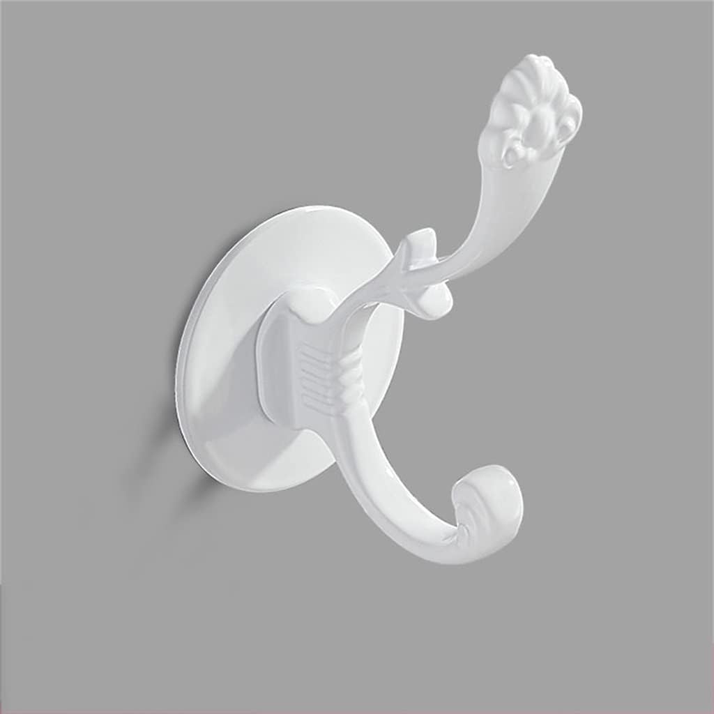 Punch-Free Bathroom Coat Hooks Behind The Door Coat Hooks Bathroom Hooks Wall Hanging Wardrobe Strong Hooks(D,1 Pack)