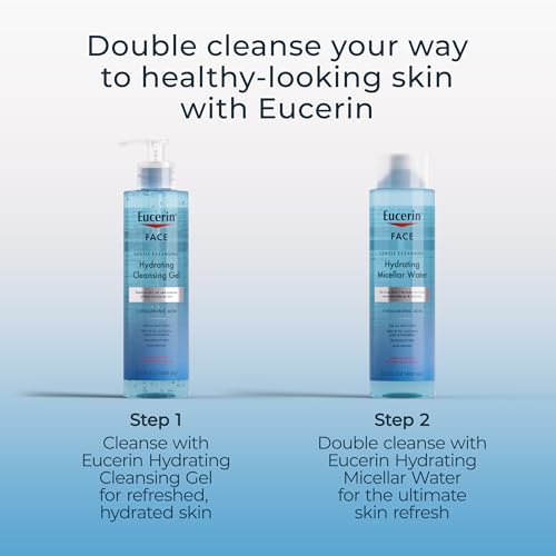 Eucerin Hydrating Gel Cleanser & Makeup Remover, Sensitive Skin, 13.5 Fl Oz - image 7