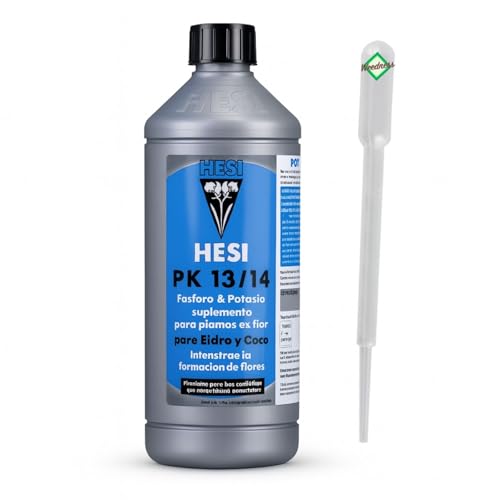Hesi PK 13/14 20 Litros- Fertilizante de Cultivo Hidroeléctrico Fertilizante Natural Plantas de Interior Líquido Orgánico Boost (1 litro)