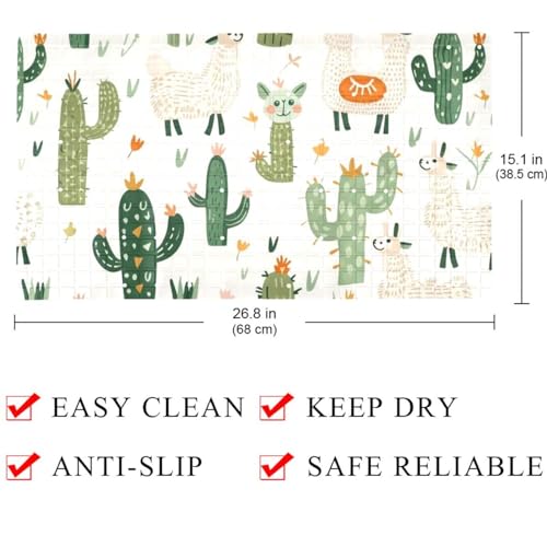 Alfombrilla de baño con diseño absorbente de secado rápido y larga 5