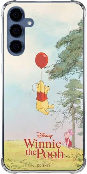 Skinit Clear Phone Case Compatible with Galaxy A35 5G - Officially Licensed Disney Winnie The Pooh Red Ballon Design