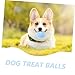LIOOBO Dog Training Ball Interactive Pet Toy Treat Dispenser Soft Latex for Gentle Chewing Ideal for Puppies Small Dogs