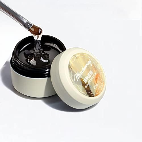 Cycullinyt 4 in 1 Nail Extension Glue Gel, Super Strong Brush On Nail Glue Gel for False Nails and Gel Nail Polish, UV/LED Lamp Required