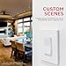 UltraPro Z-Wave Smart Rocker Light Switch with QuickFit and SimpleWire, 3-Way Ready, Compatible with Alexa, Google Assistant, ZWave Hub Required, Repeater/Range Extender, White Paddle Only, 39348