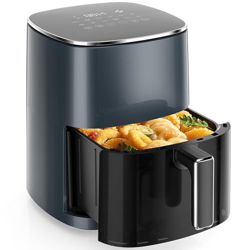 Sweetcrispy Air Fryer 6QT with Window, Square...