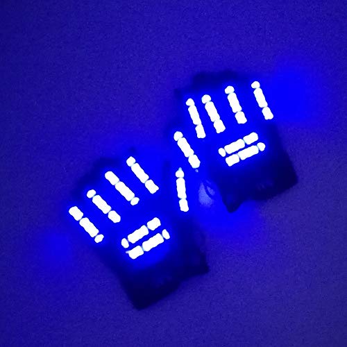 Preisvergleich Produktbild BEESCLOVER LED-Handschuhe für Bühnenausstellungen, helle Lichthandschuhe, Kostümballwerkzeug für Partys Gr. Einheitsgröße, hellblau