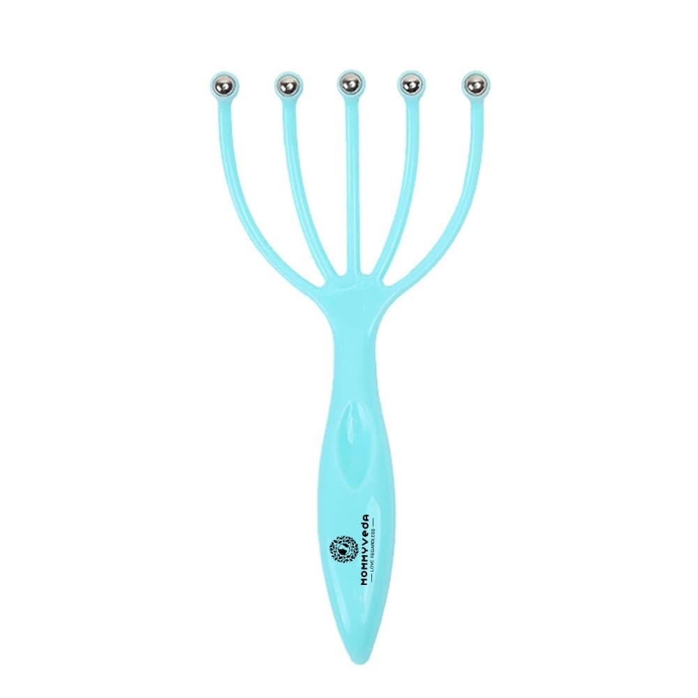 Mommy Veda (Two) Five Claw Head Massager 5 Roller Balls Prongs Scratcher Deep Relaxation,Head Scalp Massagers for Headache Relief, Scalp Stress Relax (2 Pieces/Multi-Color)