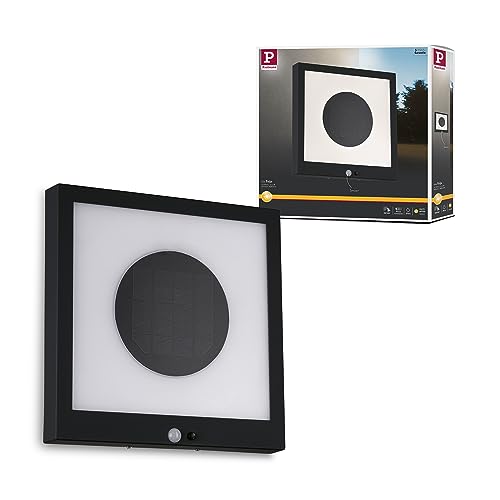 Paulmann 94263 LED Solar Panel Taija Außenleuchte incl. 1x1,2 Watt IP44 Spritzwasserschutz Anthrazit Gartenbeleuchtung Kunststoff Warmweiß 3000 K