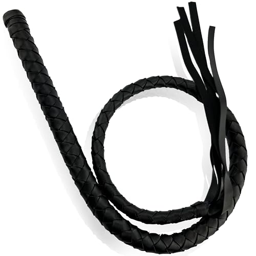 Peitsche Bdsm 110cm schwarz Flogger für intensive Rollenspiele Sex spiele für die paare Erotik-spiel stark & flexibel Lederpeitschen Bdsms spielzeug extrem für frauen dominante Fantasien FOPS B21-9