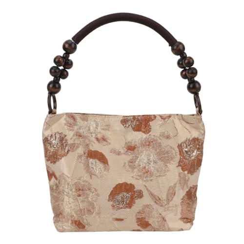 RiToEasysports Embrague de Bordado Floral para Mujeres, Embrague de Bolso de Hombro Retro Estilo Chino Bordado Elegante con Espaciosa Capacidad para Citas de Viajes de Compras Diarias