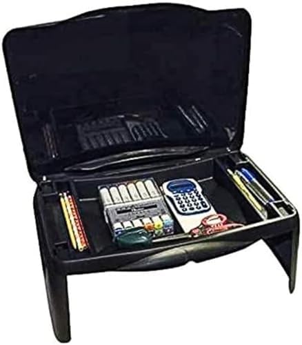 Black Folding 17×11 Lap Desk with Storage –