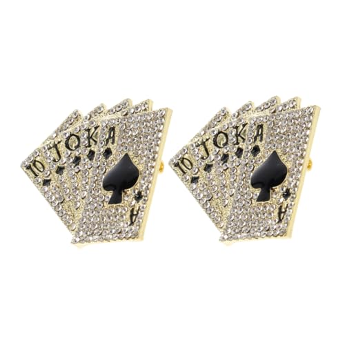 Broche de costume cartes de poker, le cadeau idéal pour amateurs de jeu