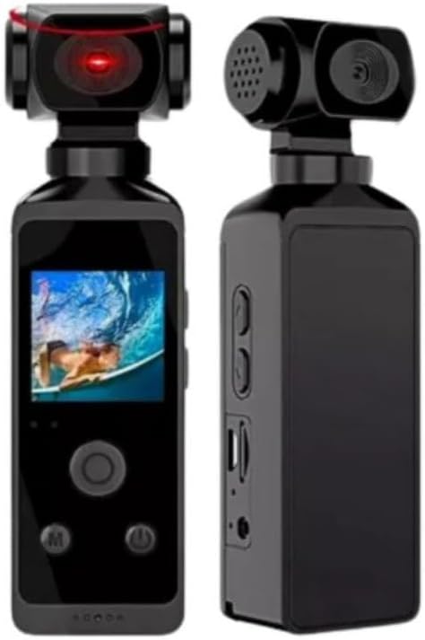 41rdfGDtXWL._AC_SL1000_ Câmera de ação HD 5K de bolso 270 ° Mini câmera esportiva wi-fi rotativa com estojo à prova d'água para capacete, gravador de motorista de bicicleta de viagem