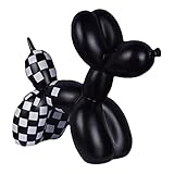 Balloon Dog Statue Modern Art Sculpture, Cute Nose, Dog Animals Resin Crafts Handmade Ornament Home...