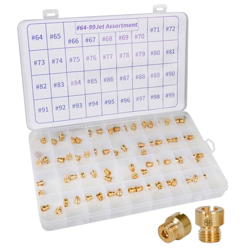 36-181 Carburetor Main Jet Assortment Kit Compatible With Holley 2010 2300 4010 4011 4150 4160 4500 Models Includes 72 Jets #64-99