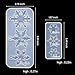 Patelai 3 Pcs Snowflake Resin Molds 17 Varying Sizes Snowflake Epoxy Resin Molds Silicone for Winter Fondant Chocolate Candle Jewelry Tree & Car Ice Crystal Decoration DIY Xmas Gift(Clear)