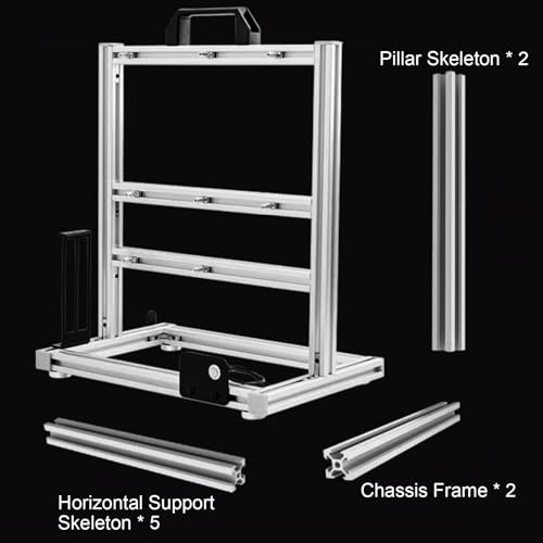 Image of PC Test Bench Motherboard Case, Aluminum Open Frame Computer Case Rack Bracket, Support ATX and 180 Water-Cooled,DIY Creative Personality Chassis Set, Vertical Overclocking
