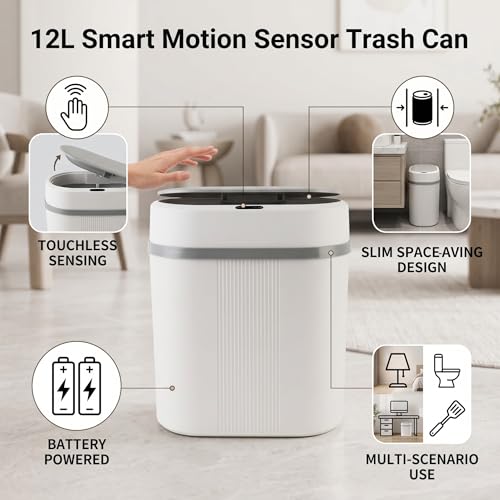 Caneca de basura automática con sensor de movimiento 12L miniatura 2