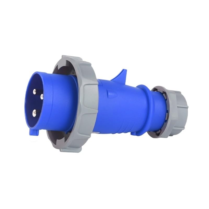 Conector de enchufe de aviación impermeable IP67, 3 núcleos, 32 A, trifásico, a prueba de explosiones, enchufe industrial de 220 V (enchufe industrial)