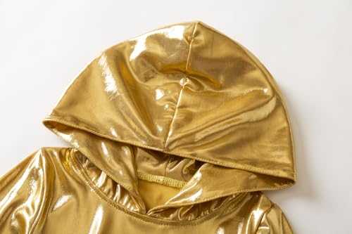 Vestido disfraz C-3PO para niñas 3T robot amarillo miniatura 3