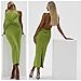Zhongle 3D Flowers Halter Dress for Women,Sexy Floral Tassels Dress,Y2k Sleeveless Open Back Tassels Dress Sheer for Women (B-1,Small)