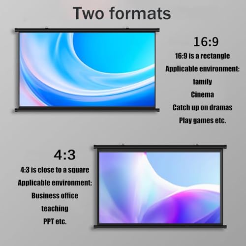Pantalla Manual Proyector 72 pulgadas 4:3 miniatura 4