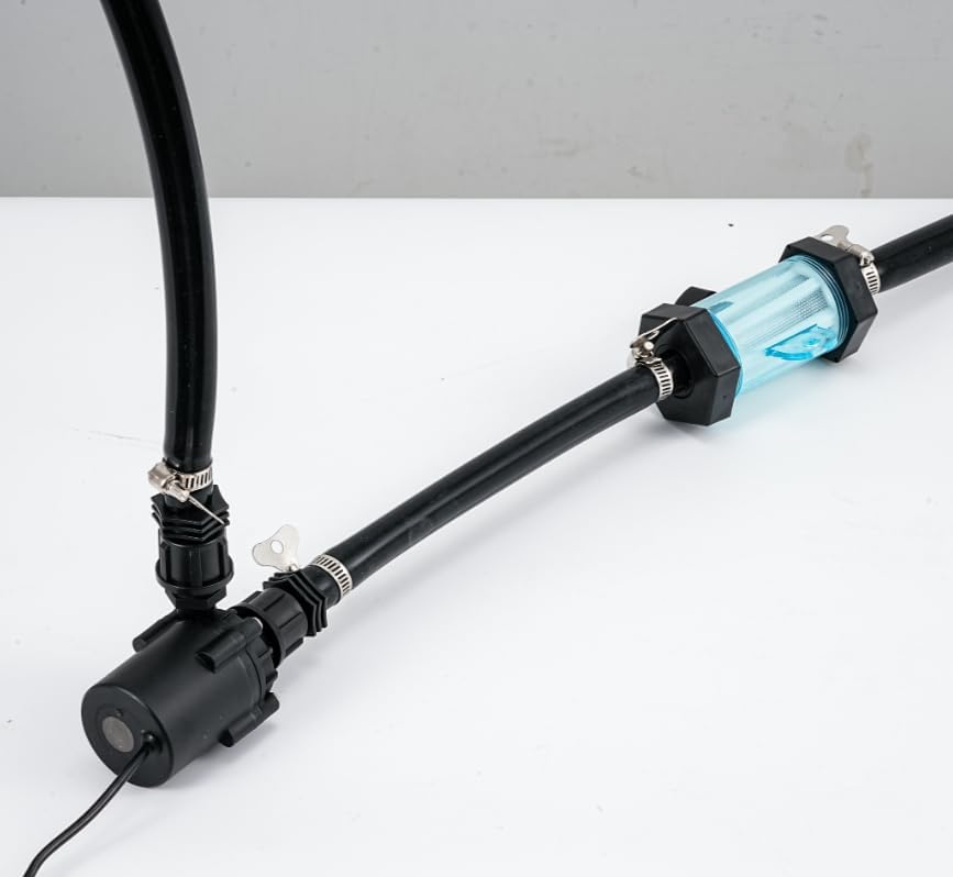 Poafamx Cold Plunge Accessories with Water Pump, Filter, Hose, Connectors | Complete Ice Bath Accessories for Seamless Connection of Chiller to Cold Plunge Tub