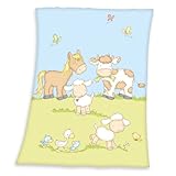 Praktische Größe: Ideal geeignet als Tagesdecke, zum Zudecken in der Babyschale, -wiege und im Kinderwagen und als Sichtschutz beim Stillen