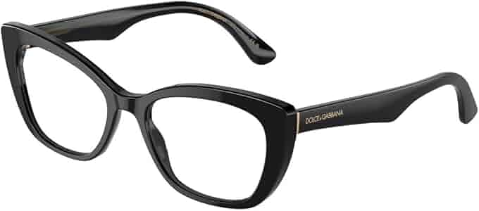 Amazon.com: Dolce & Gabbana Eyeglasses DG 3360 3246 Black