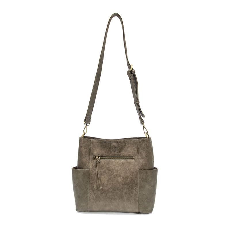Image of Joy Susan Side-Pocket Bucket Bag: Kayleigh Crossbody