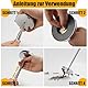 Mulwark Magnetic Sweeper Telescopic Pickup Tool, 35LB Magnetstab, 1lb Magnetischer Teleskopstift, Magnetisches Tablett. Ideal für Nägeln, Schrauben und Metallabfällen