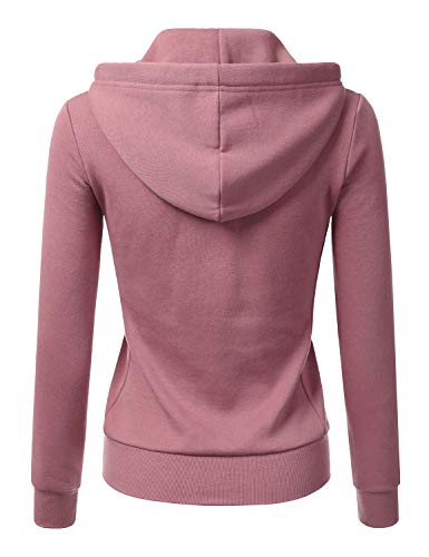 Doublju Lightweight Thin Zip-Up Hoodie Jacket For Women Girls Kids With Plus Size #TOP2