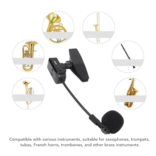 Microphone pour instruments sans fil pour éliminer les câbles encombrants du saxophone au violoncelle