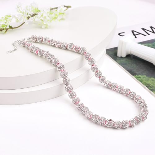 Collier de baseball avec perles et finitions tressées durables de 50 cm