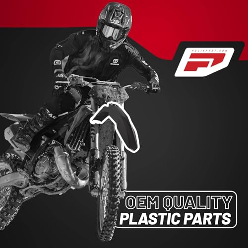 Polisport 91066 - Polisport Mx Plastic Replica Kit Per Chi Cerca La Qualità Oem Per Moto Gas Gas In Colore Nero - 6