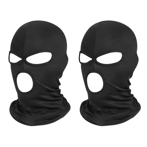 Image of Pukavt 3 Hole Balaclava Ski Mask for Men Women, Thin Full Face Mask