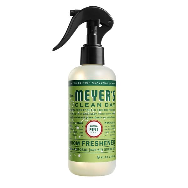 Image of Mrs. MEYER'S CLEAN DAY Room Freshener 4 Pack Variety Pack, Iowa Pine, Peppermint, Gingerbread, Snowdrop, 8 Fl Oz Each, 1 CT
