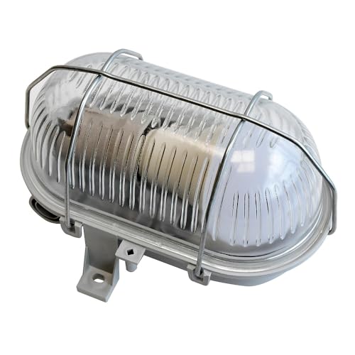 MT69064 - Juego de lámpara ovalada IP44 E27 gris IK MEGAMAN MT69064