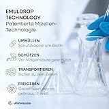 Biotin Tropfen mit EMULDROP Technologie für maximale Aufnahme 100 Tage (50 ml) vegan und sublingual für Haare Haut und Nägel ohne Konservierungsstoffe