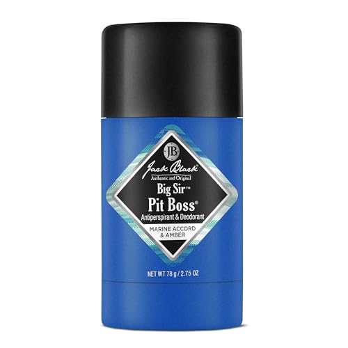 Jack Black Pit Boss Big Sir Antiperspirant & Deodorant Men - 2.75 oz - Marine Accord & Amber - Mens Deodorant for Sensitive Skin