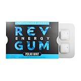 Picture of Rev Gum Caffeine Energy Gum | Performance Energy 60mg of Caffeine per Gem | Polar Mint Sugar Free Caffeine Gum - Low Calorie Chews to Help You Stay Alert, Awake and Focused - 12 Packs (72 Count)