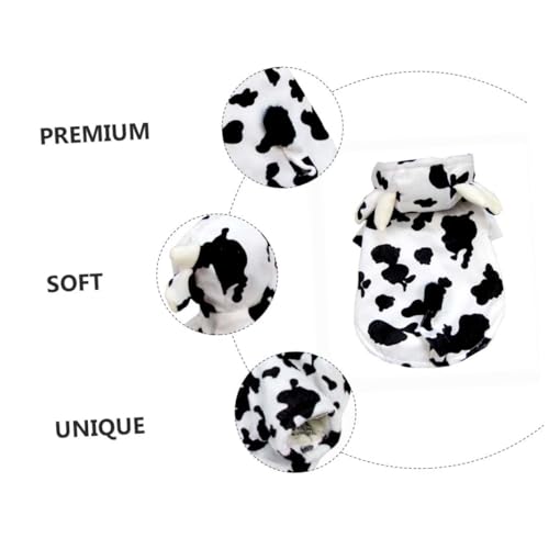 Disfraz de vaca para perro talla XL 3D adorable miniatura 5