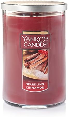 Yankee Candle Sparkling Cinnamon Scented, Classic 22oz Large Tumbler 2-Wick Candle, Over 75 Hours of Burn Time