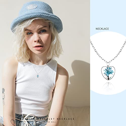 Mesarch 20Pieces Mix Colors Dried Flower Tree Pendants Plant Flower Charms Lacework Transparent Resin Beads Charms For Diy Necklace Earrings Anklet Jewelry Making #TOP5