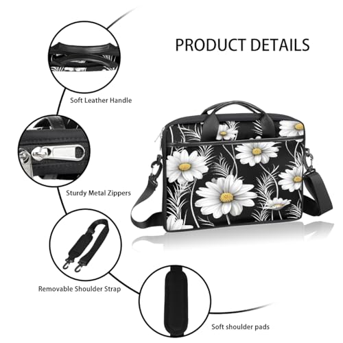 Bolso para laptop de 15 pulgadas con diseño floral miniatura 4