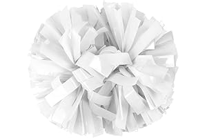 Exquisite White Pom Poms: Perfect for Cheering and Spirit