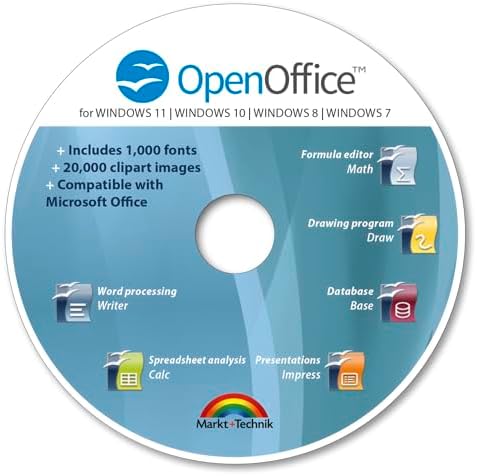 Office Suite 2026 Edition CD DVD 100% compatible with Microsoft® Word® and Excel® for Windows 11-10-8-7-Vista-XP