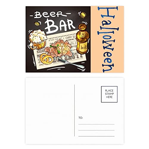 Cartes postales Halloween Beer Bar : finie la décoration de fête banale et vue partout