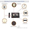 Infinity Decor Epoxy Black Fluted Rim Lock Set – Traditional Gate Locks ...